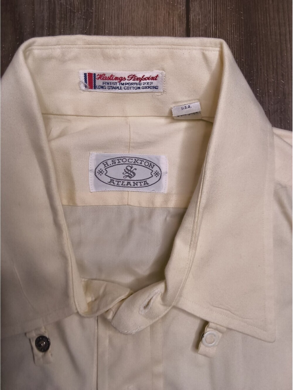 Rare Vintage Crisp Ivy-style Southern Heritage Mens H. Stockton 100 Cotton USA L